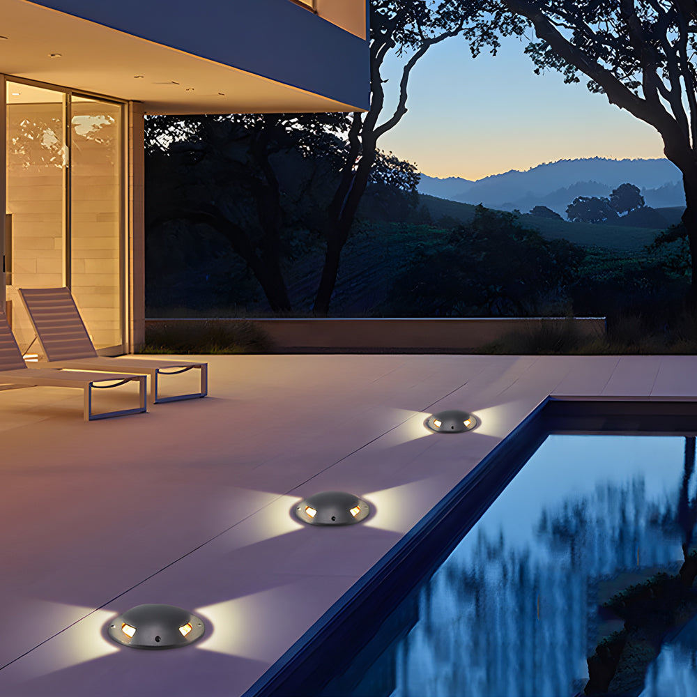 Abigail Horizontal Deck Stair Pathways Metal Outdoor Lights