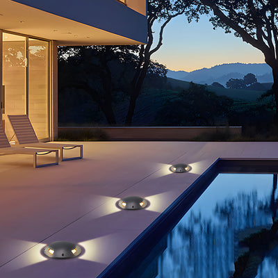 Abigail Horizontal Deck Stair Pathways Metal Outdoor Lights