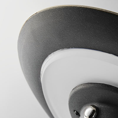Nancy Solar Round Top Disk Aluminum Down Path Lighting