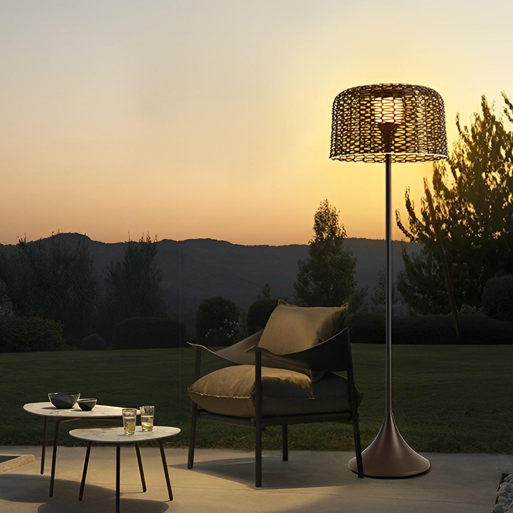 Donald Classic Unique Mesh Steel Outdoor Floor Lamp