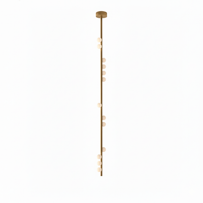 Miraview Brass Glass Drop Chandelier