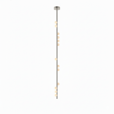 Miraview Brass Glass Drop Chandelier