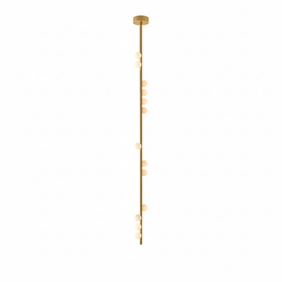 Miraview Brass Glass Drop Chandelier