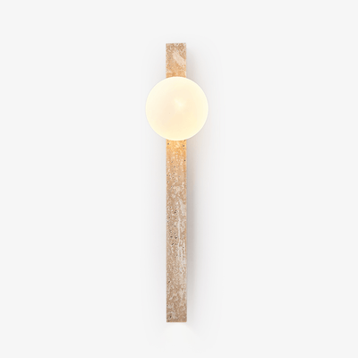 Elian Travertine Slab Wall Sconce
