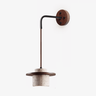 Neririse Cylindrical Stone Sconce