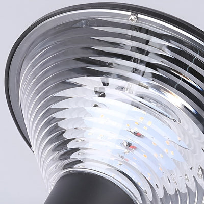 Jasper Circular Control Fence Aluminum Outdoor Post Lights
