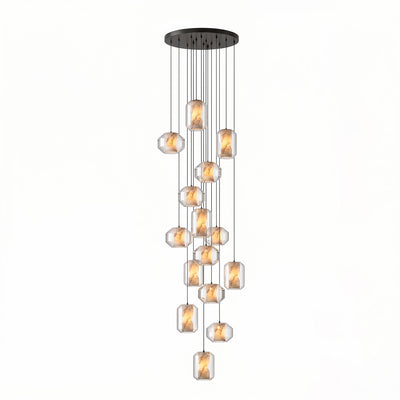 Edenborne Alabaster Glass Cylinder Pendant Light