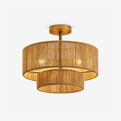 Cormhurst Hemp Rope Flush Mount