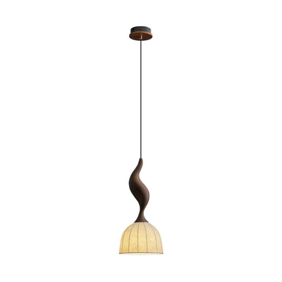Colire Creativity Twisted Wood Pendant Light