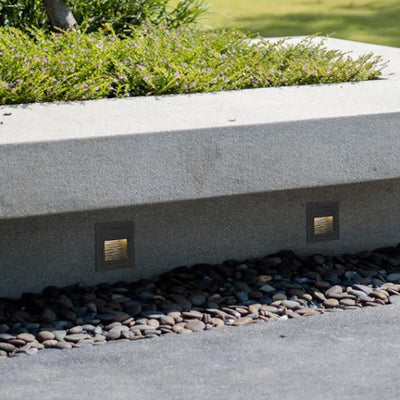 Lester Geometric LED Minimalist Aluminum Outdoor Step Lights