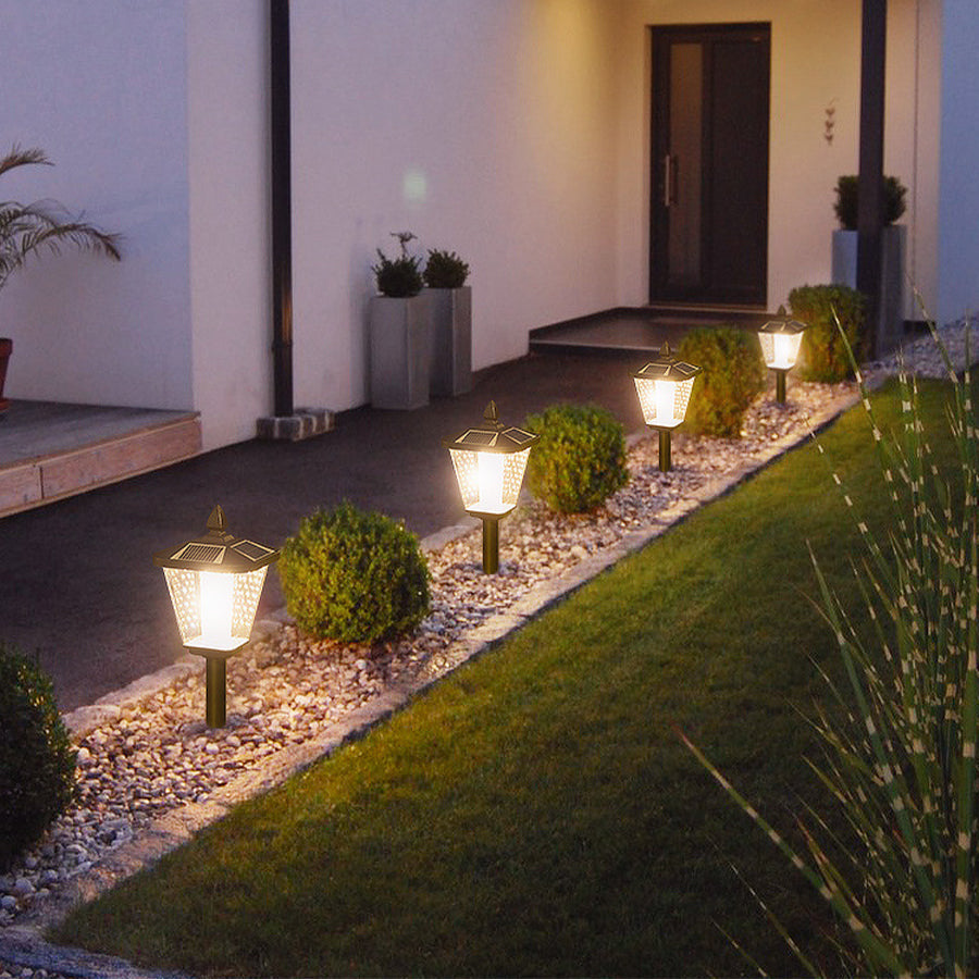 Lara Lawn Stakes Solar LED Aluminum Outdoor Lights