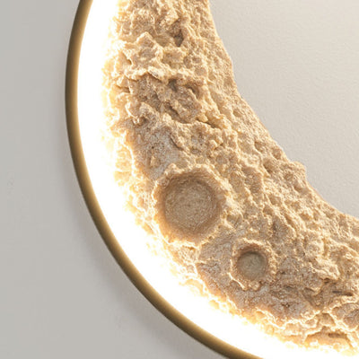 Sigmn Moon Crescent LED Aluminum Resin Outdoor Wall Light