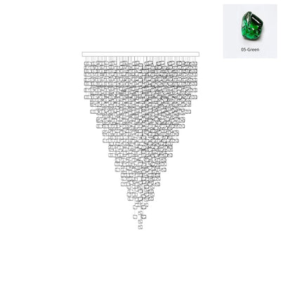 Belora Postmodern Luxury Stone Crystal Chandelier