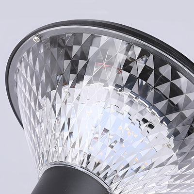 Jasper Circular Control Fence Aluminum Outdoor Post Lights