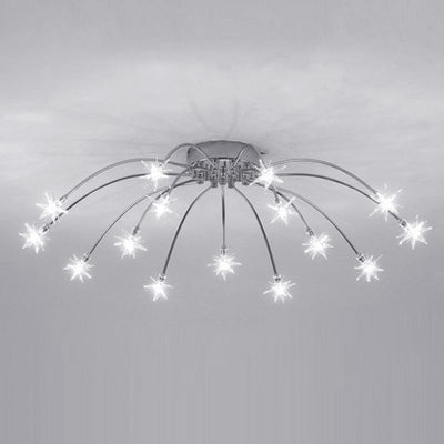 Arisha Art Deco Starry Glass Flush Mount Ceiling Light - Neutral Decor