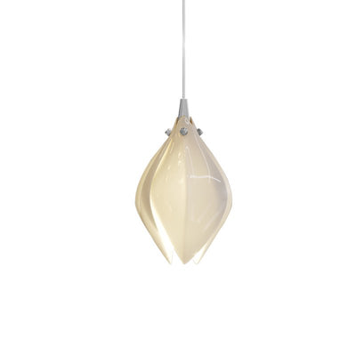 Lustra Pendant Lamp White Floral Ceramic - Neutral Decor