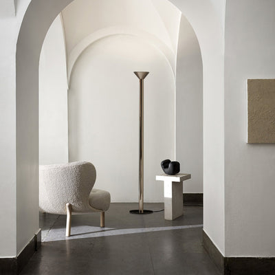 Evvaren Column Alabaster Floor Lamp