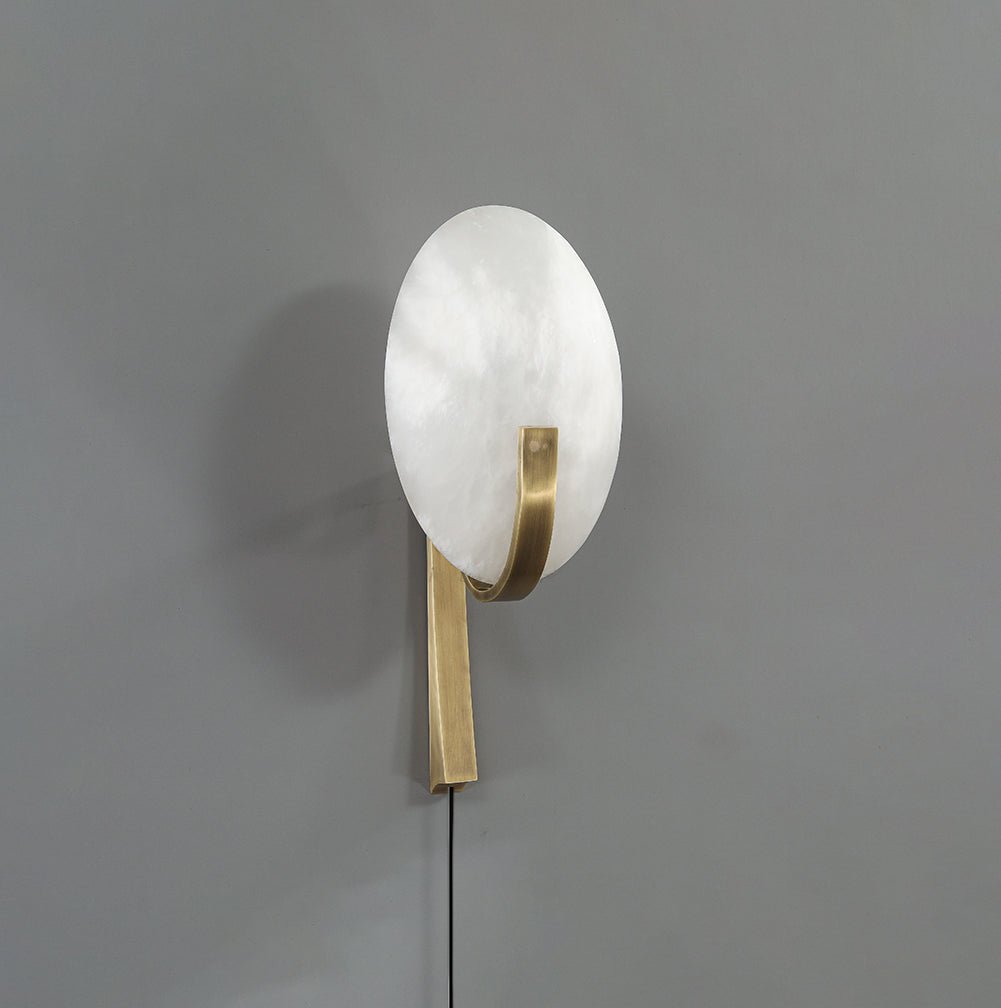 Avey Modern Alabaster Plug Wall Lamp