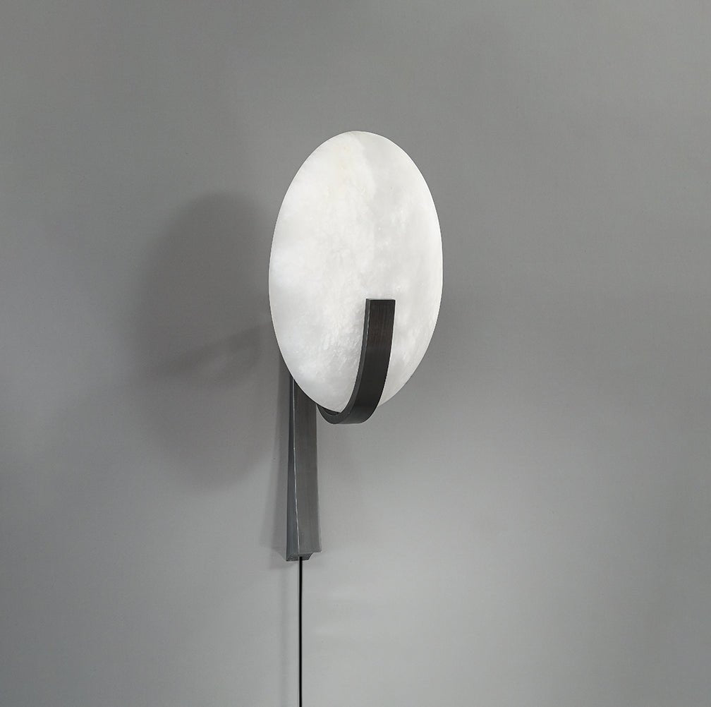 Avey Modern Alabaster Plug Wall Lamp