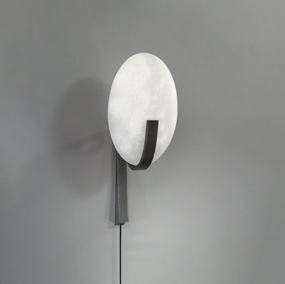 Avey Modern Alabaster Plug Wall Lamp
