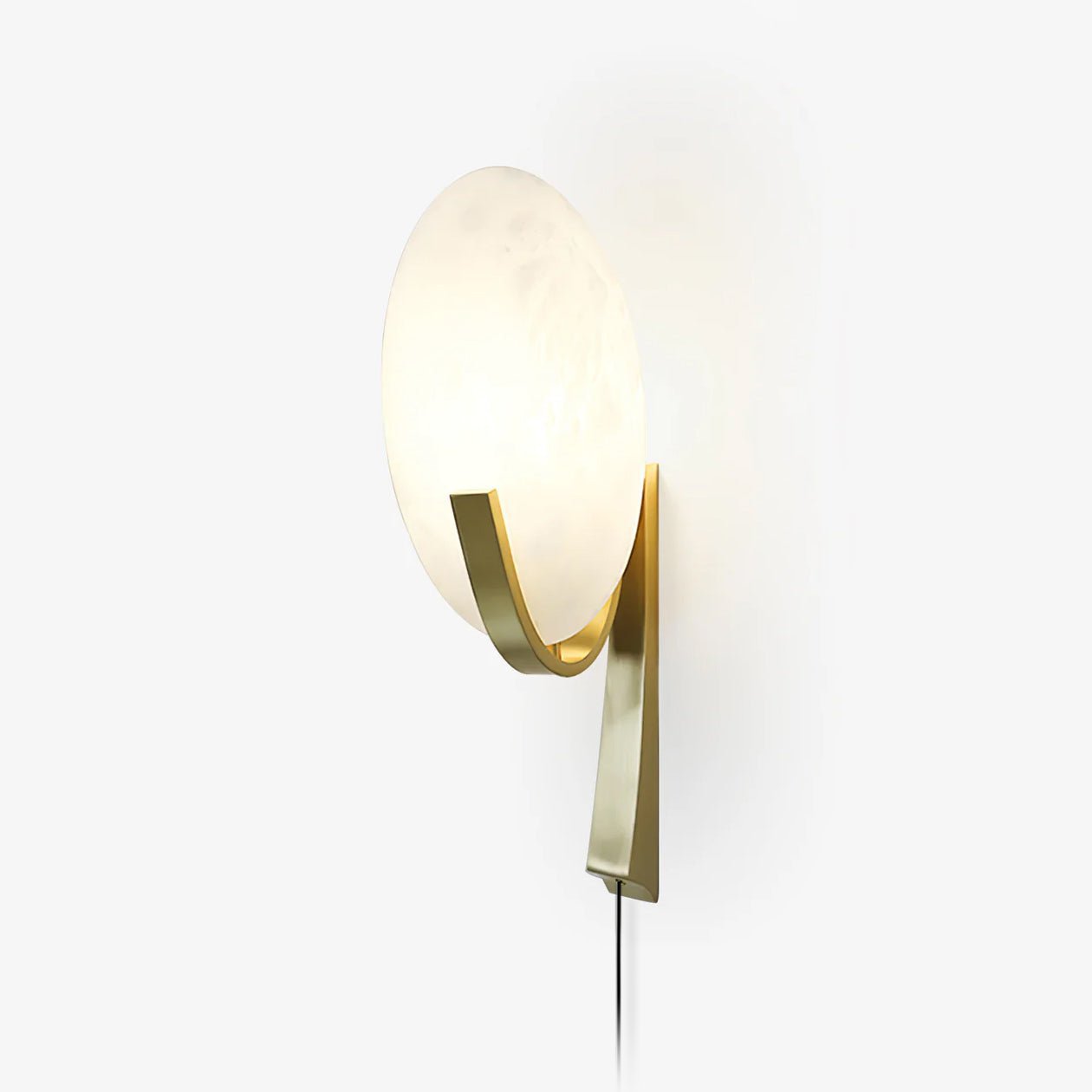 Avey Modern Alabaster Plug Wall Lamp