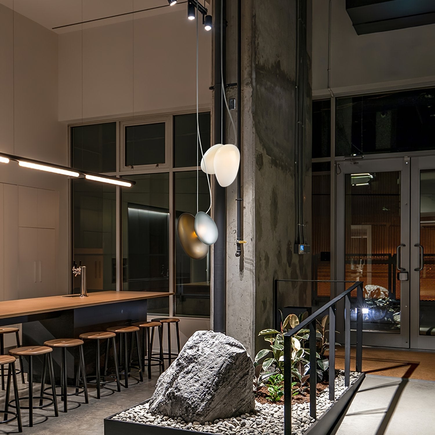 Nivelle Translucent Frosted Glass Pendant Light