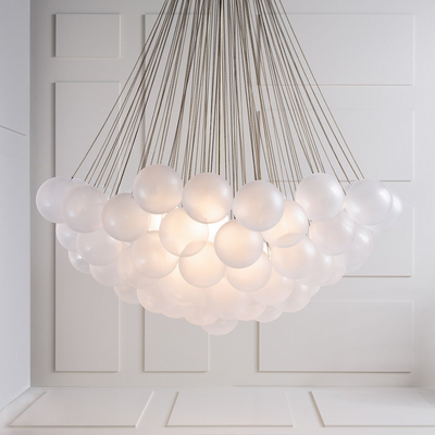 Eiririra Chandelier Bubble Frosted Glass