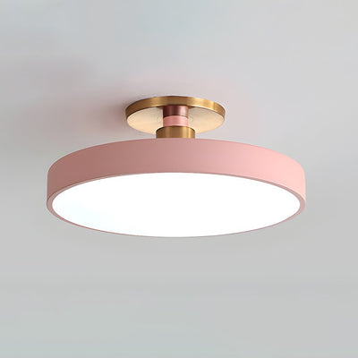 Solara Ceiling Lamp Flush Mount Black and Gold Modern - Neutral Decor