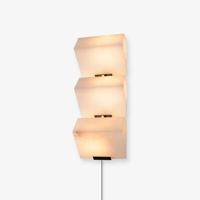 Niviella Alabaster Staircase Plug-in Wall Lamp