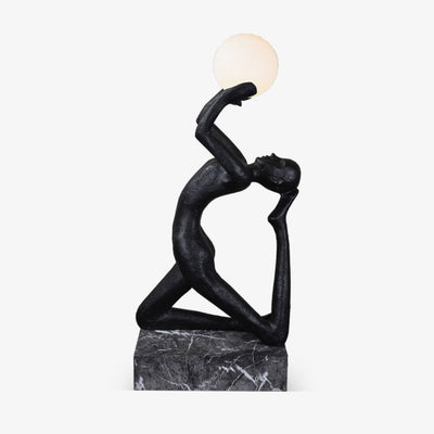 Evvinyra Contorted Black Floor Lamp