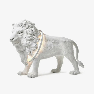 Brynis Lion Sculpture Floor Lamp