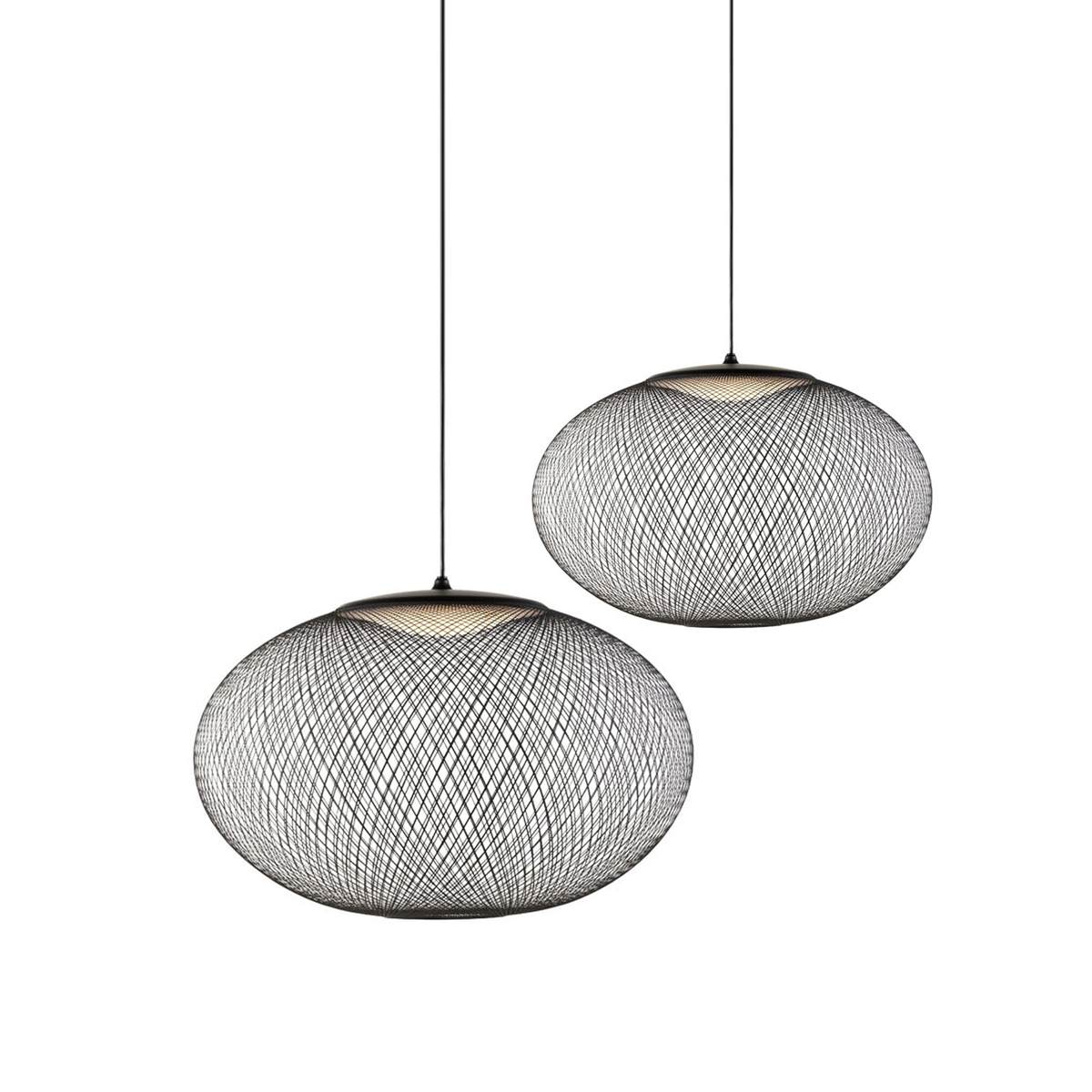 Orelenira Pendant Lamp Metallic Mesh Black