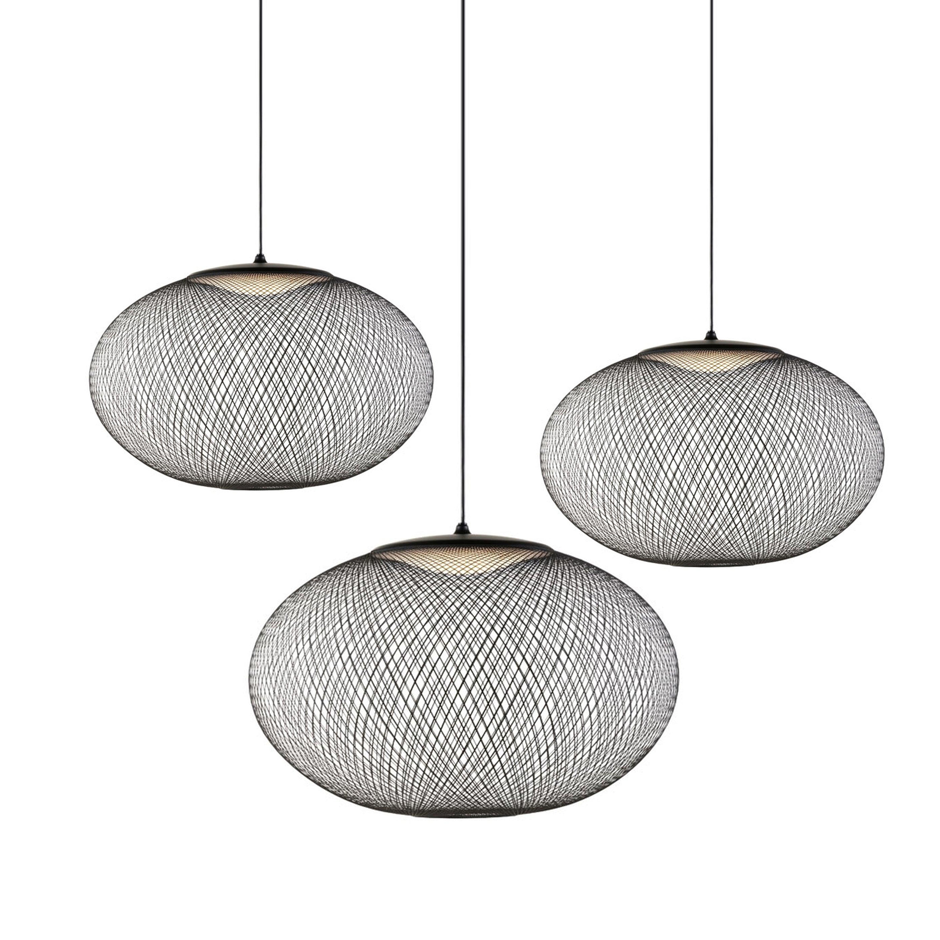 Orelenira Pendant Lamp Metallic Mesh Black