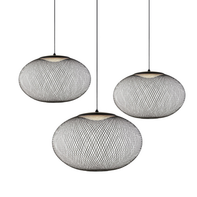 Orelenira Pendant Lamp Metallic Mesh Black