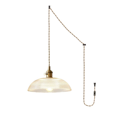 Crinel Brass & Glass Pendant Light