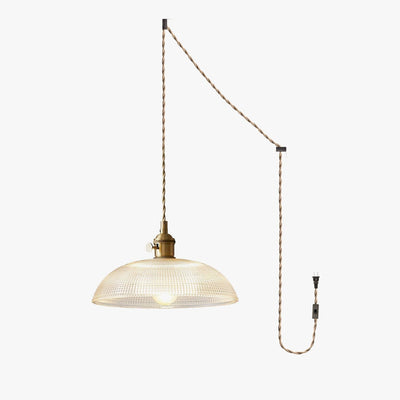 Crinel Brass & Glass Pendant Light