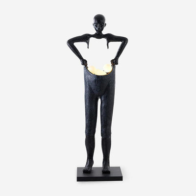 Vamiryra Sculptural Black Floor Lamp