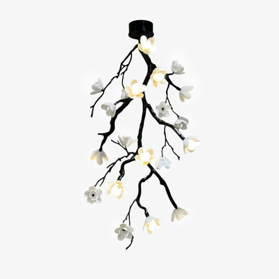 Rae Chandelier Black Branch Flower