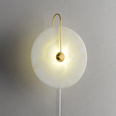 Ceraeyra Alabaster Globe Wall Light - Neutral Decor