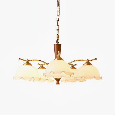 Daisy Vintage Glass Chandelier