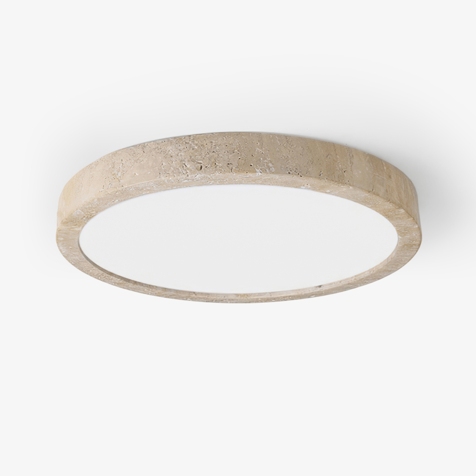 Cal Minimalist Travertine Ceiling Light
