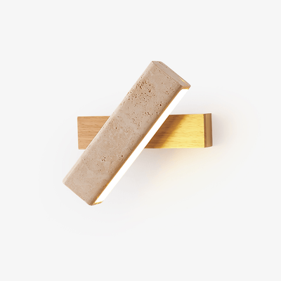 Esorora Rectangular Travertine Wall Light