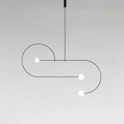 Viraiseon Chandelier Mobile Black Minimalist