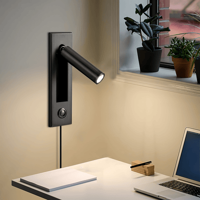Eurvaran Embedded Bedside Plug-in Sconce Wall lamp - Neutral Decor
