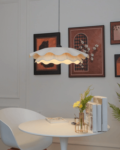 Stonewood Fabric Wave Pendant Light