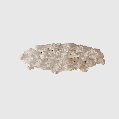 Eixor Chandelier Plaster White Floral Shape Minimalist