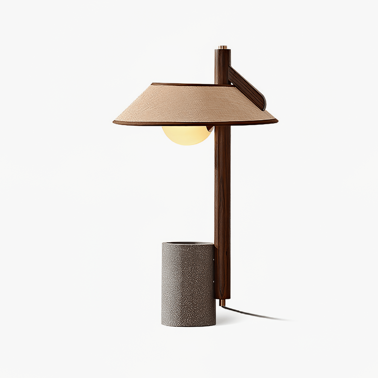 Damon Minimalist Wood Table Lamp