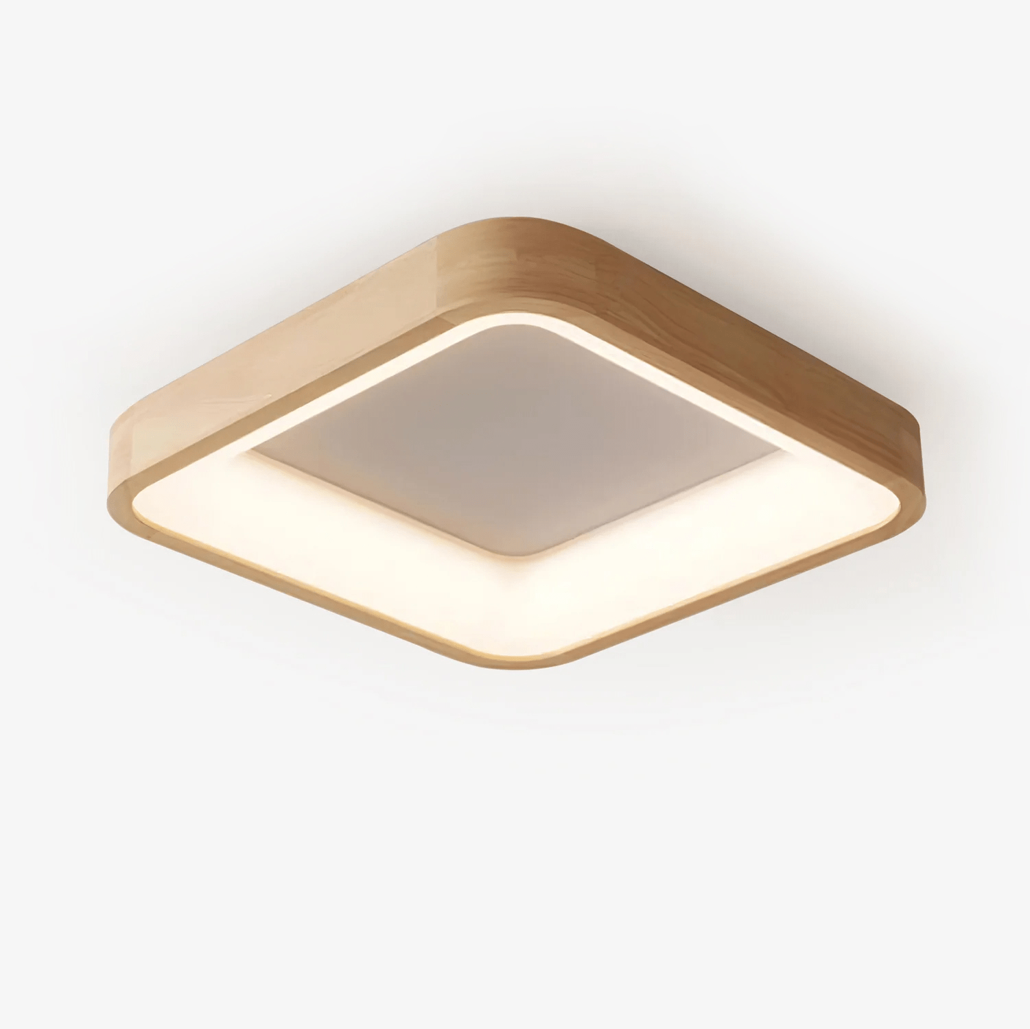 Uphae Modern Minimalist Square Wood Ceiling Light