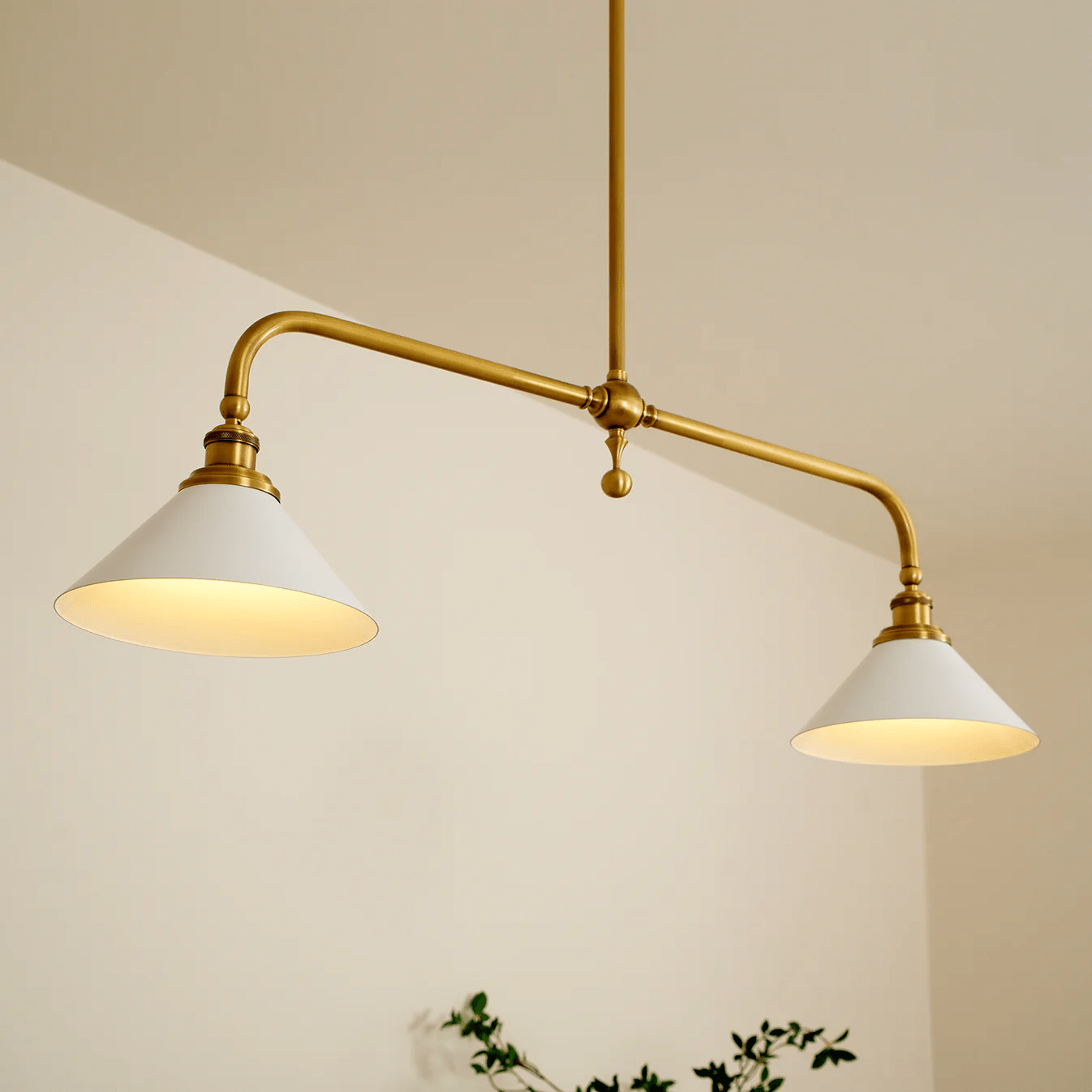 Duet Ceramic Classic Pendant Light - Neutral Decor