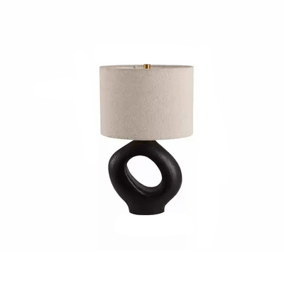 Lumestic Sculptural Resin Fabric Table Lamp